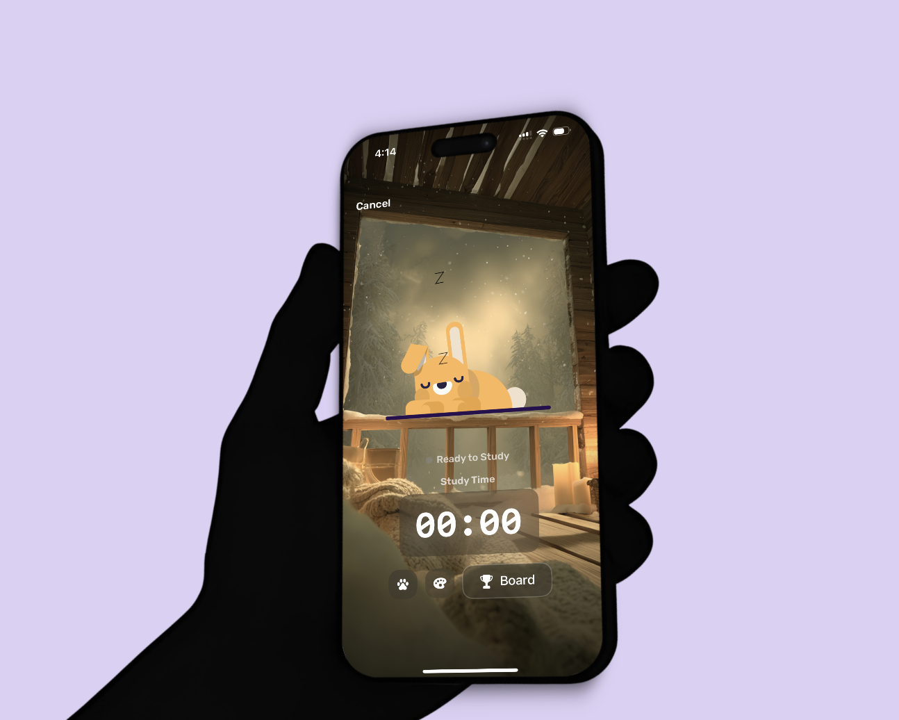 A live roomn study session with friends in progress